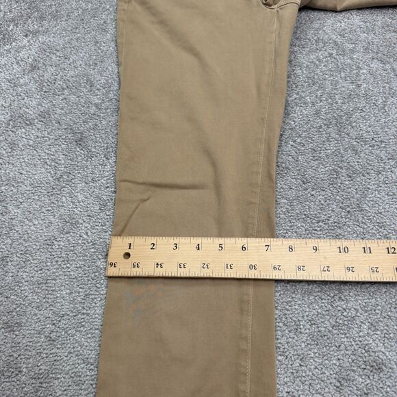 AG Adriano Goldschmied The Stilt Cigarette Pants Womens 28R Tan Khaki Straight - Picture 16 of 16